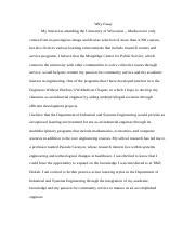 why uw madison essay How does the University of Wisconsin-Madison's commitment to innovation and research impact its academic environment?